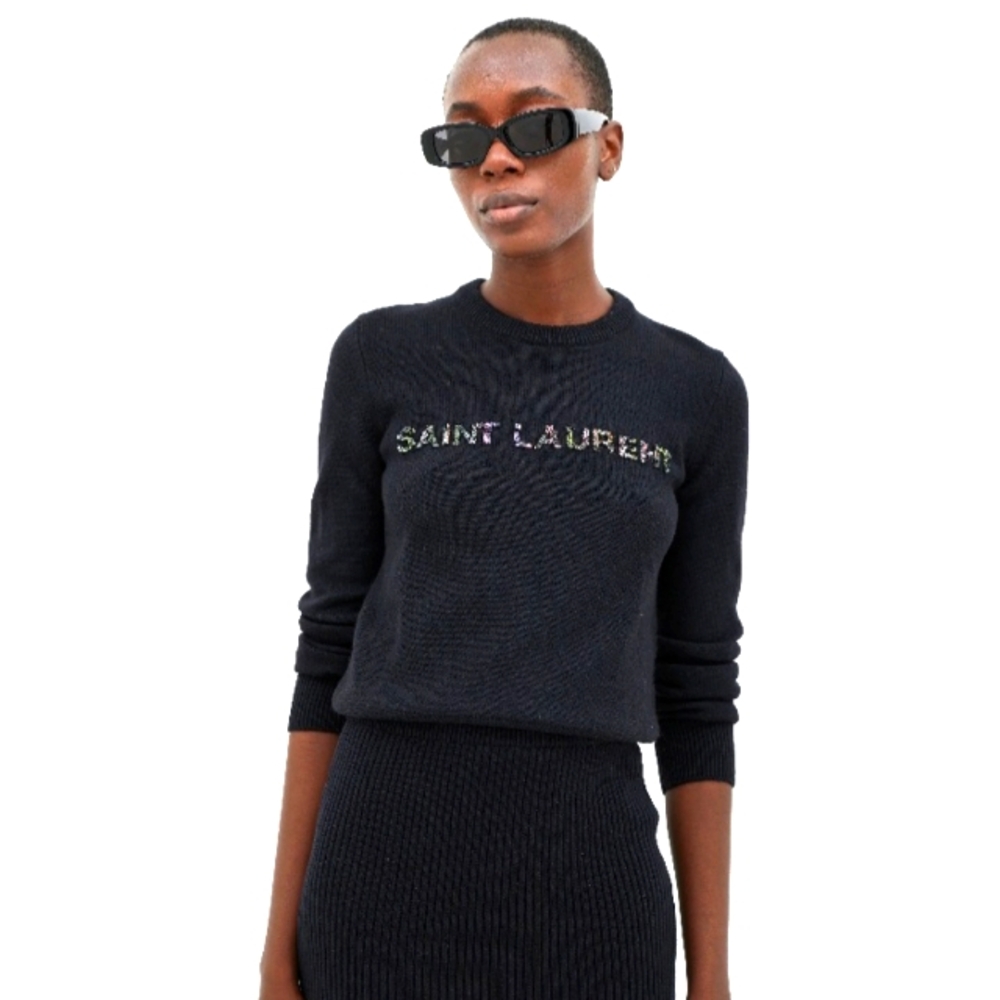 NWOT Authentic Saint Laurent Black Sweater